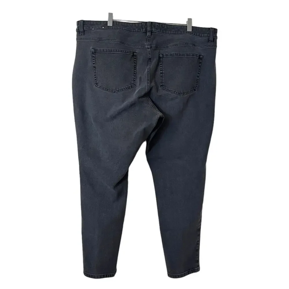Lane Bryant Women’s Jeans High Rise Skinny Ultimate Stretch Black Wash Size 24R - Picture 6 of 7